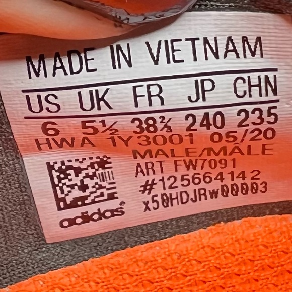 Adidas X90004D Running Shoes in Grey Matte Silver Orange - Picture 10 of 10